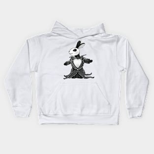 Jack skellington Halloween rabbit Kids Hoodie